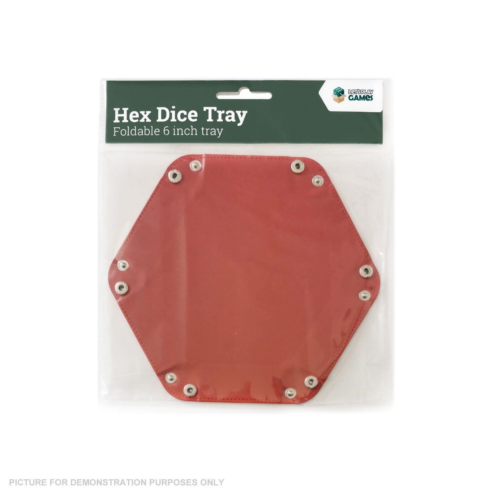 LPG Hex Dice Tray - 6" Red